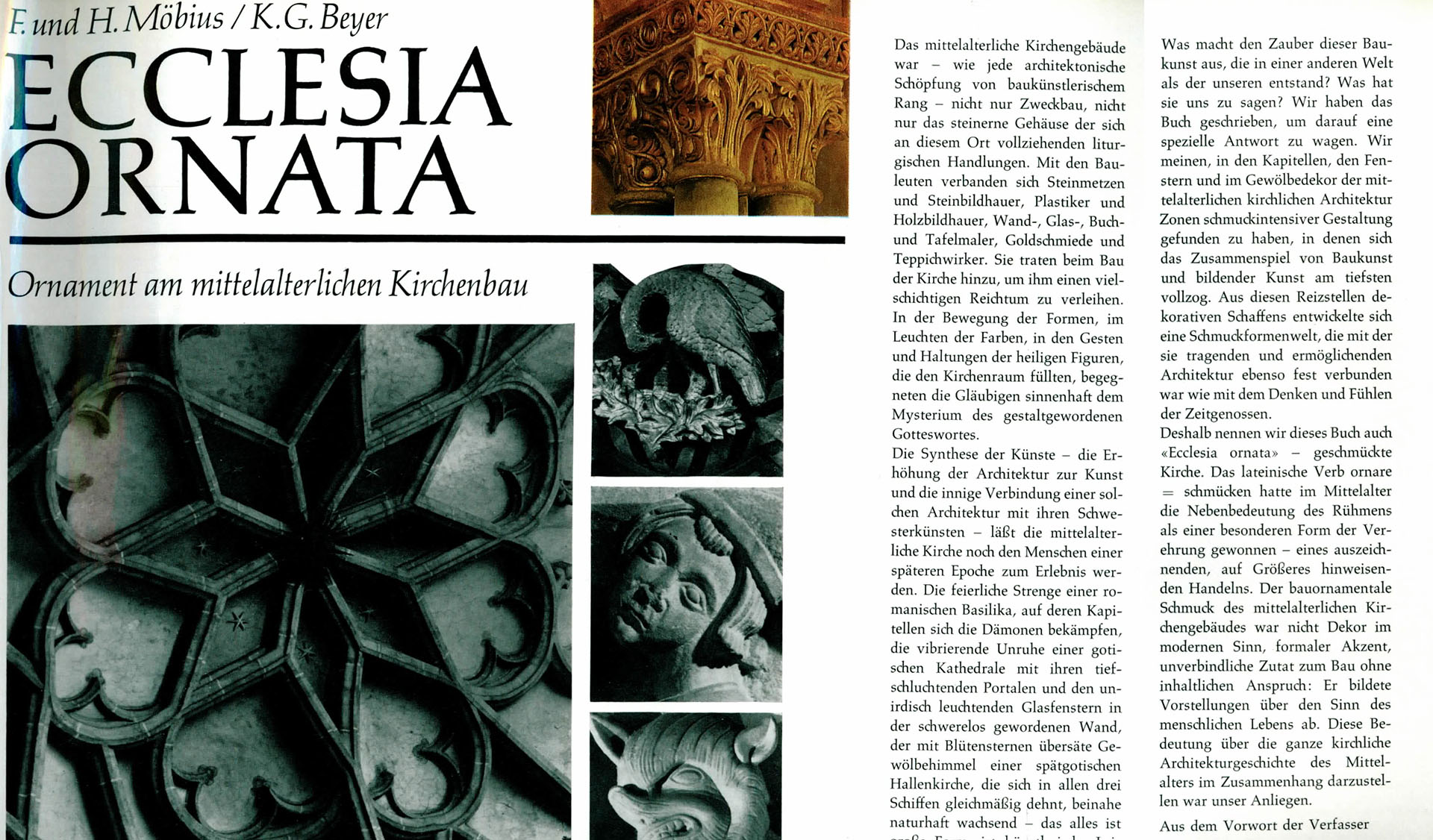 Ecclesia Ornata - Ornament am mittelalterlichen Kirchenbau - Möbius, Friedrich und Helga